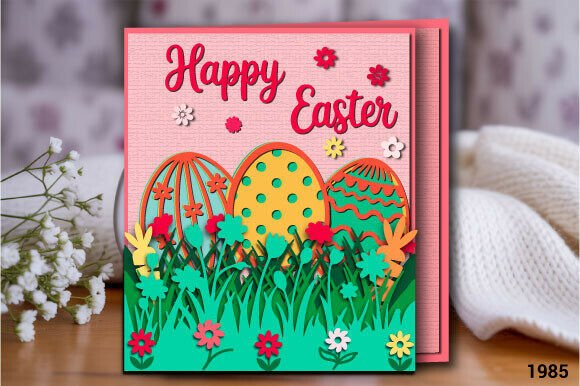 Download Happy Easter Egg Garden Card SVG 1985 - Happy easter Collection