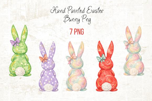Download Hand Painted Easter Bunny PNG - Hand painted easter Collection