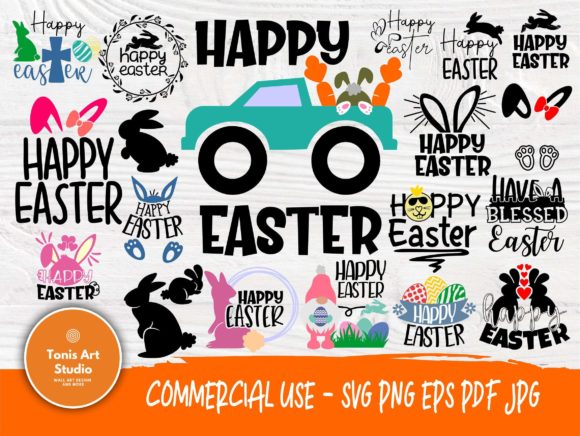 Download Happy Easter SVG Cut Files, Sayings Svg - Happy easter Collection