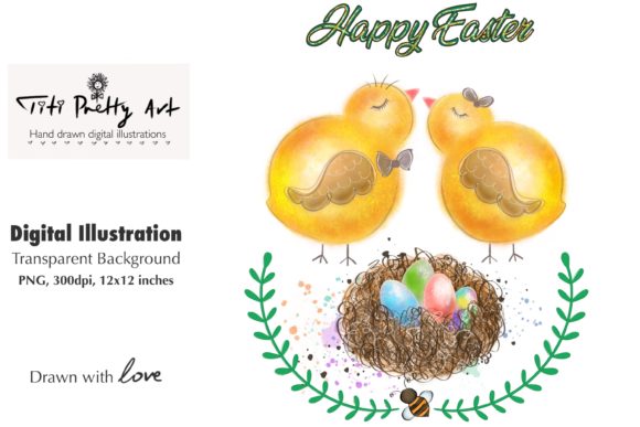 Download Happy Easter Chicks Graphics PNG - Happy easter Collection