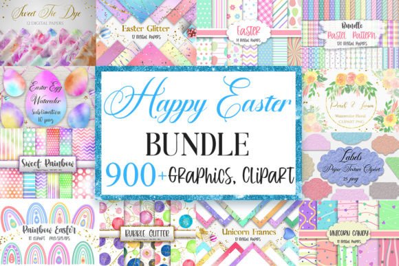 Download Happy Easter Graphics Bundle - Happy easter Collection