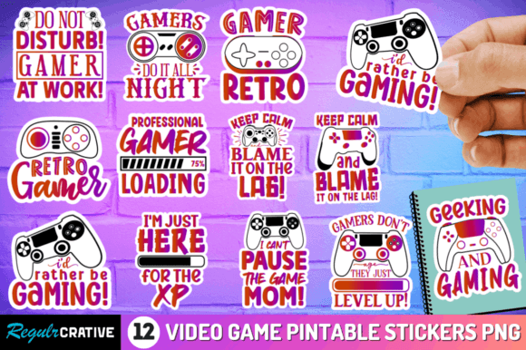 Download Video Game Printable Sublimation Sticker - Premium Bundle