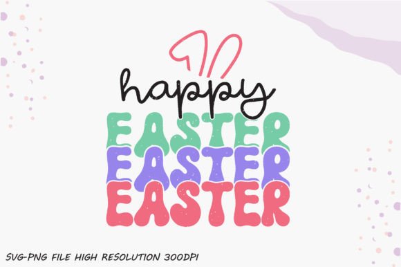 Download Happy Easter Retro PNG Sublimation - Happy easter Collection
