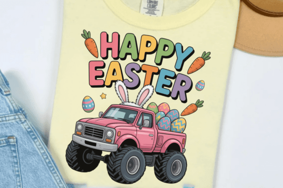 Download Monster Truck Happy Easter Bunny PNG Des - Happy easter Collection