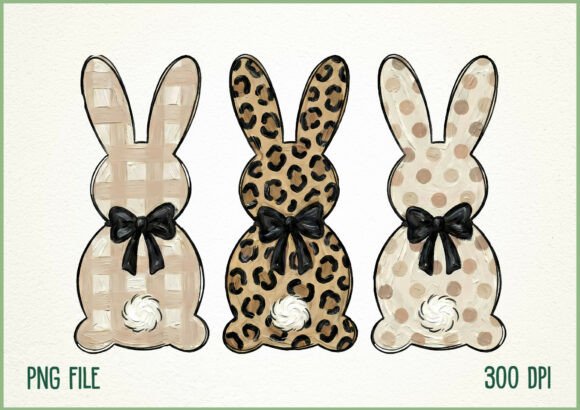Download Neutral Hand Painted Easter Bunny PNG - Hand painted easter Collection