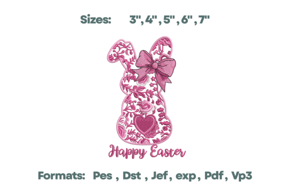 Download Pink Toile Happy Easter Bunny Art - Happy easter Collection
