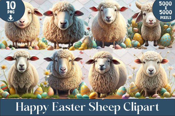 Download Happy Easter Sheep Clipart - Happy easter Collection