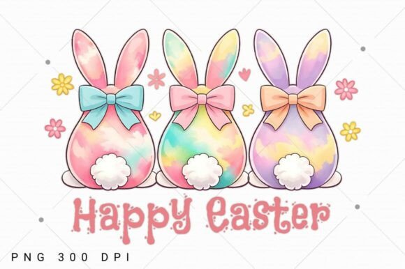 Download Happy Easter PNG, Coquette Easter Bunny - Happy easter Collection