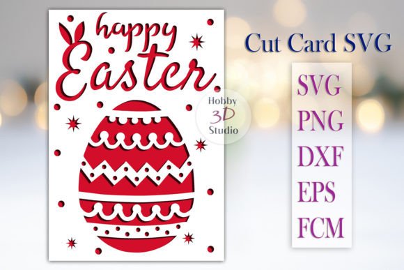 Download Happy Easter Card Template SVG - Happy easter Collection