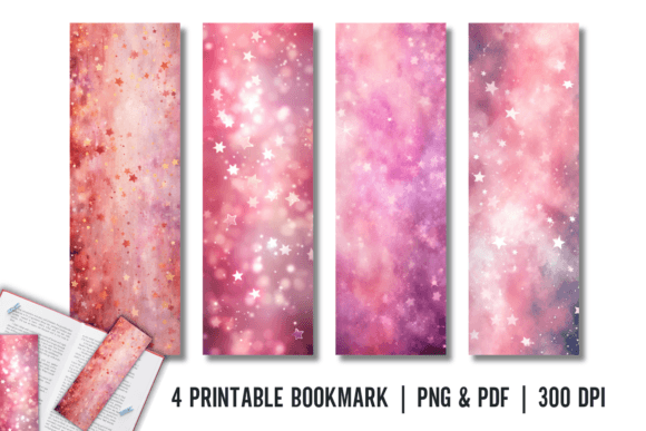 Download Pink Star Bookmark Printable Sublimation - Premium Resources