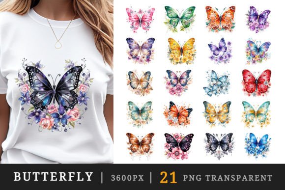 Download Butterfly Printable Sublimation Clipart - Premium Resources