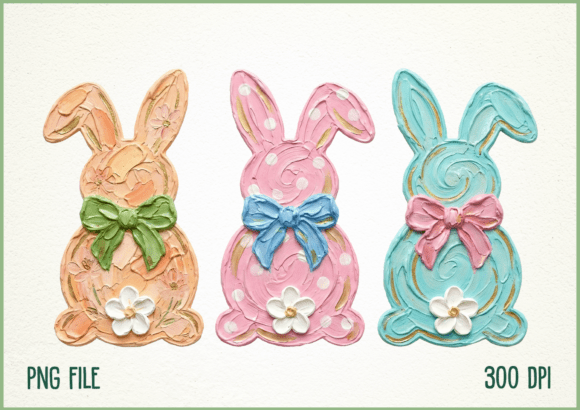 Download Hand Painted Easter Bunny Rabbit PNG - Hand painted easter Collection