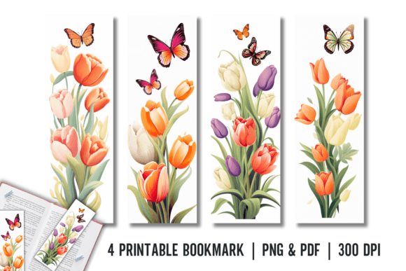 Download Tulip Bookmark Printable Sublimation PNG - Printable sublimation Collection