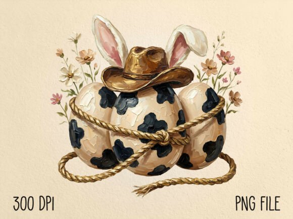 Download Hand Painted Easter Western Eggs PNG - Hand painted easter Collection