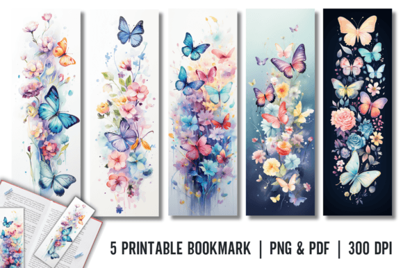 Download Butterfly Bookmark Printable Sublimation - Printable sublimation Collection