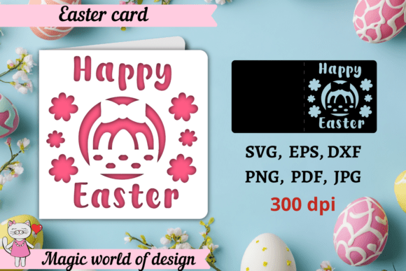 Download Happy Easter Card Svg, Paper Cutting Svg - Happy easter Collection
