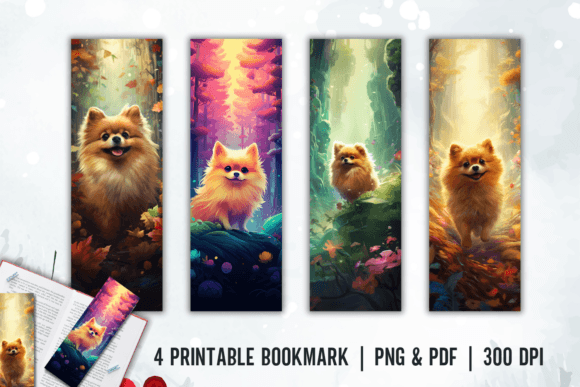 Download Cute Dog Bookmark Printable Sublimation - Printable sublimation Collection