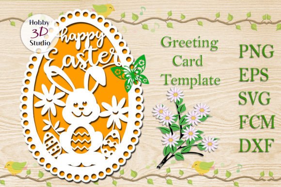 Download Happy Easter Card Template SVG - Happy easter Collection