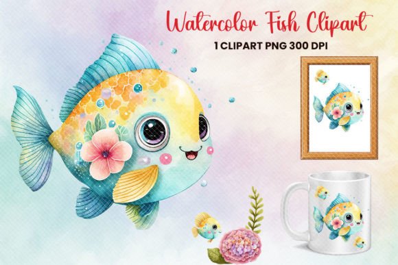 Download Fish Clipart Printable Sublimation PNG - Premium Resources