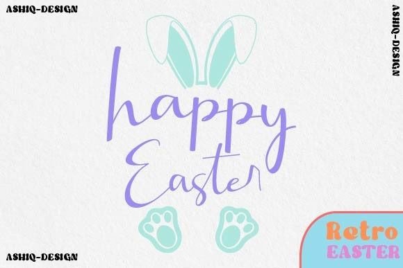 Download HAPPY EASTER RETRO GRAPHIC - Happy easter Collection