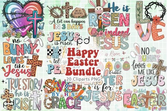 Download Happy Easter Clipart Graphics Bundle - Happy easter Collection