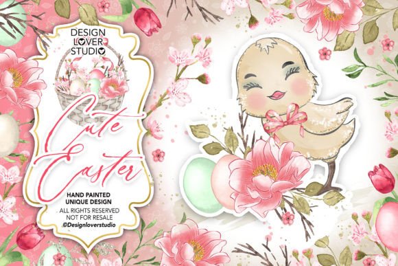 Download Cute Chicken Happy Easter Design - Happy easter Collection